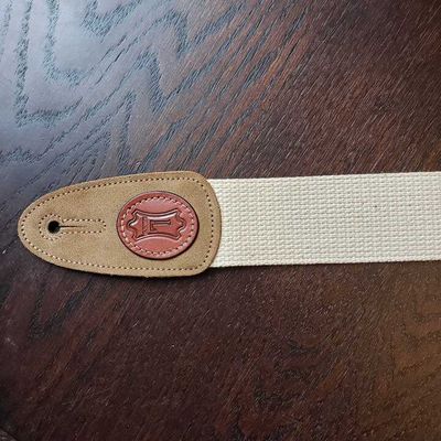 Levys MSSC8 OTS Logo Cotton Strap Natural