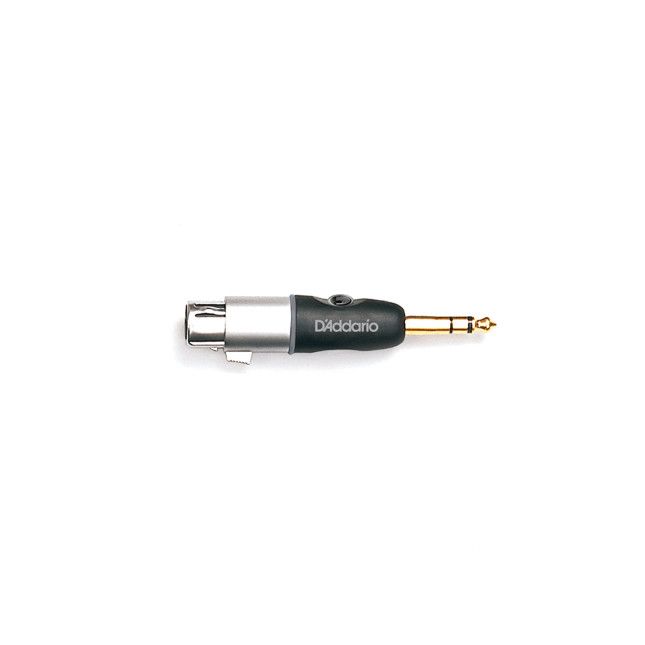 D&#39;Addario 1/4 Inch Male Balanced to XLR Female Adaptor