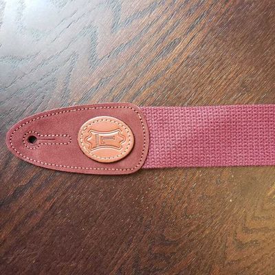 Levys MSSC8 OTS Logo Cotton Strap Burgundy