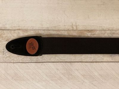 Levys MSSC8 OTS Logo Cotton Strap Black