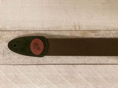 Levys MSSC8 OTS Logo Cotton Strap Green