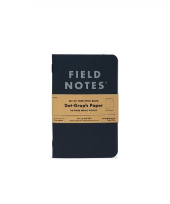 Field Notes 3-Pack - Pitch Black Memo Book, 3½" × 5½" 48 Pages