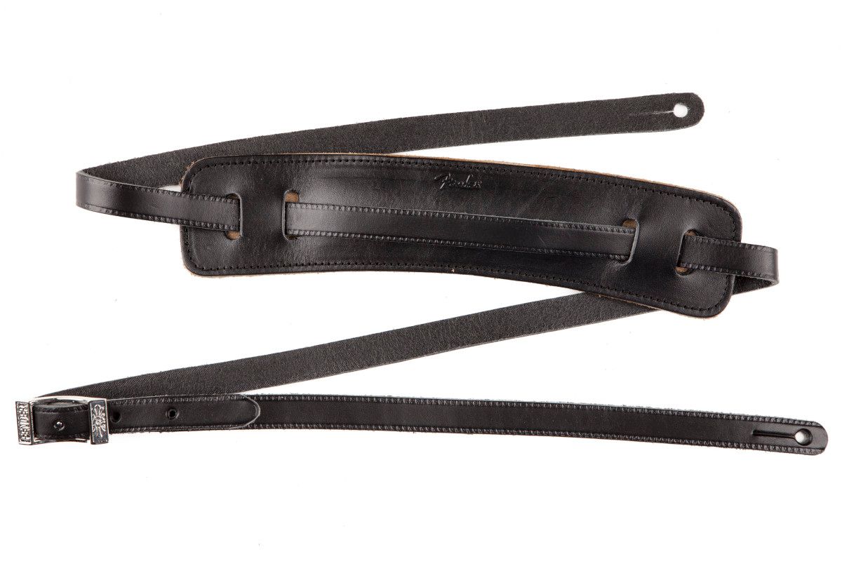 Fender Super Deluxe Vintage-Style Strap, Black, 2&quot;