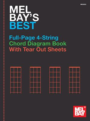 Mel Bay Best Full-Page 4-String Chord Diagram Book