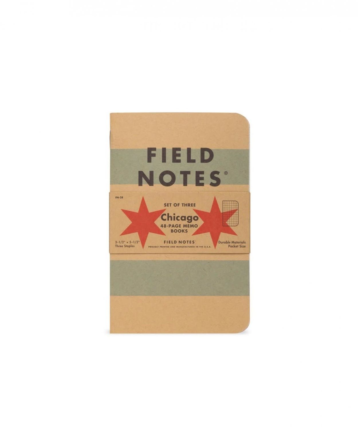 Field Notes 3-Pack - Chicago Edition Memo Book