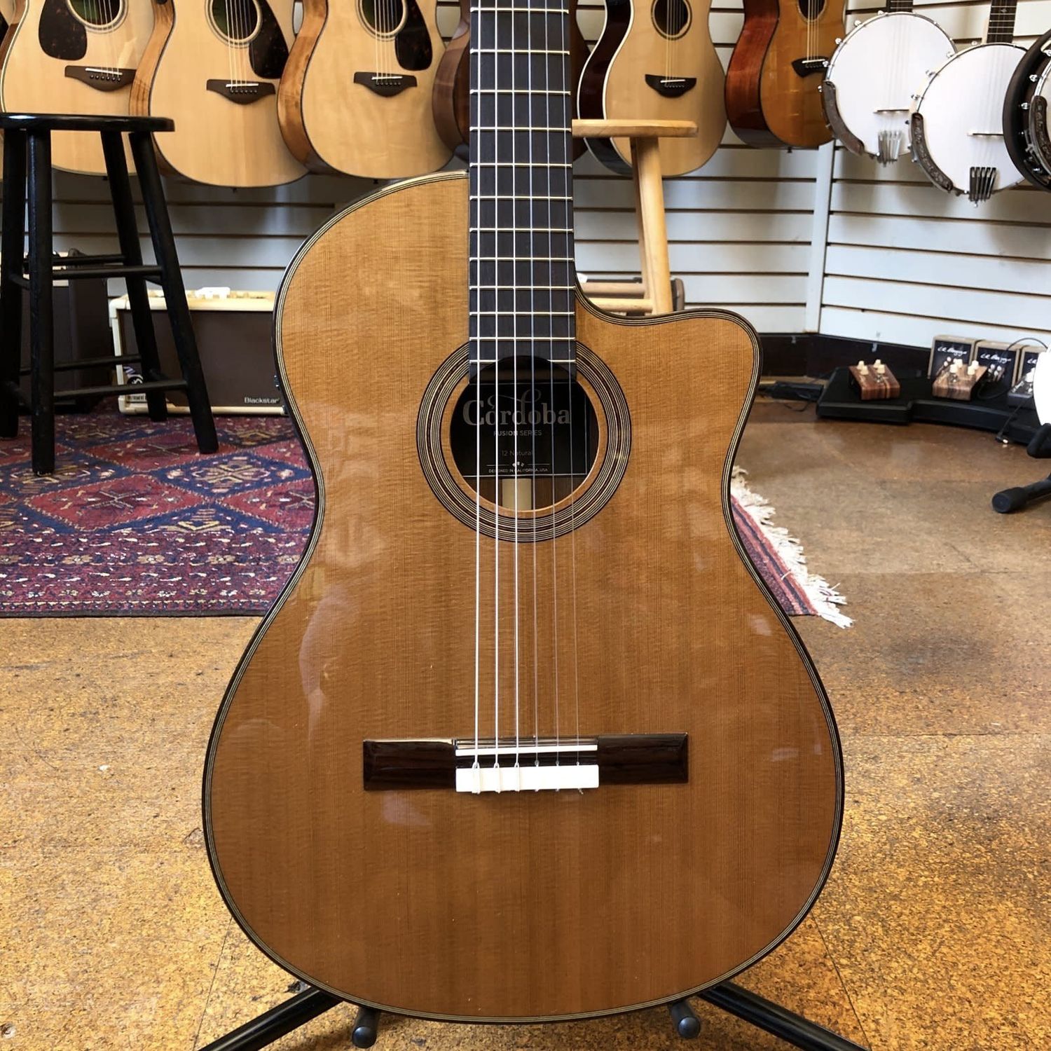 Cordoba Fusion 12 Canadian Cedar/Mahogany Nylon String Acoustic-Electric