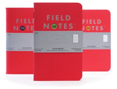 Field Notes 3-Pack - &quot;Fifty&quot; Memo Book
