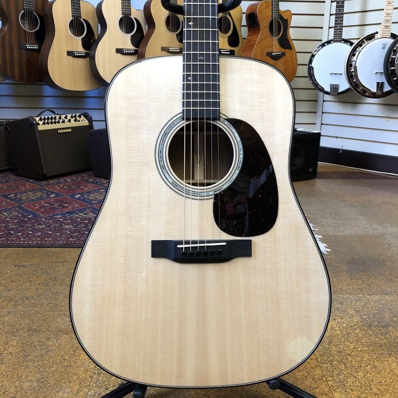 Martin Custom D-28 Style Sitka Spruce/Flamed Koa Dreadnought Acoustic Guitar w/East Indian Rosewood Binding, Hard Case