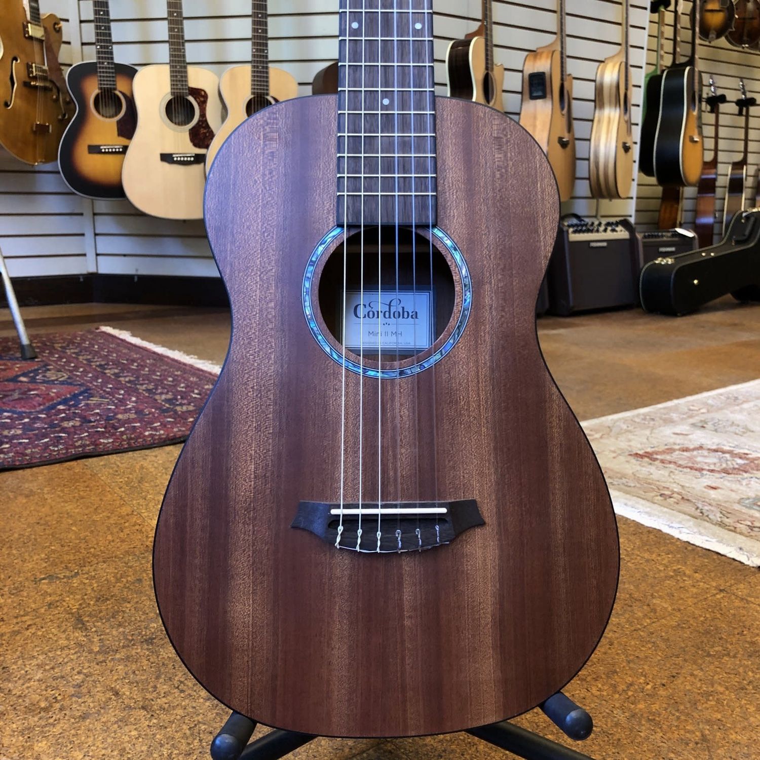 Cordoba Mini II MH Mahogany Nylon String Travel Acoustic Guitar