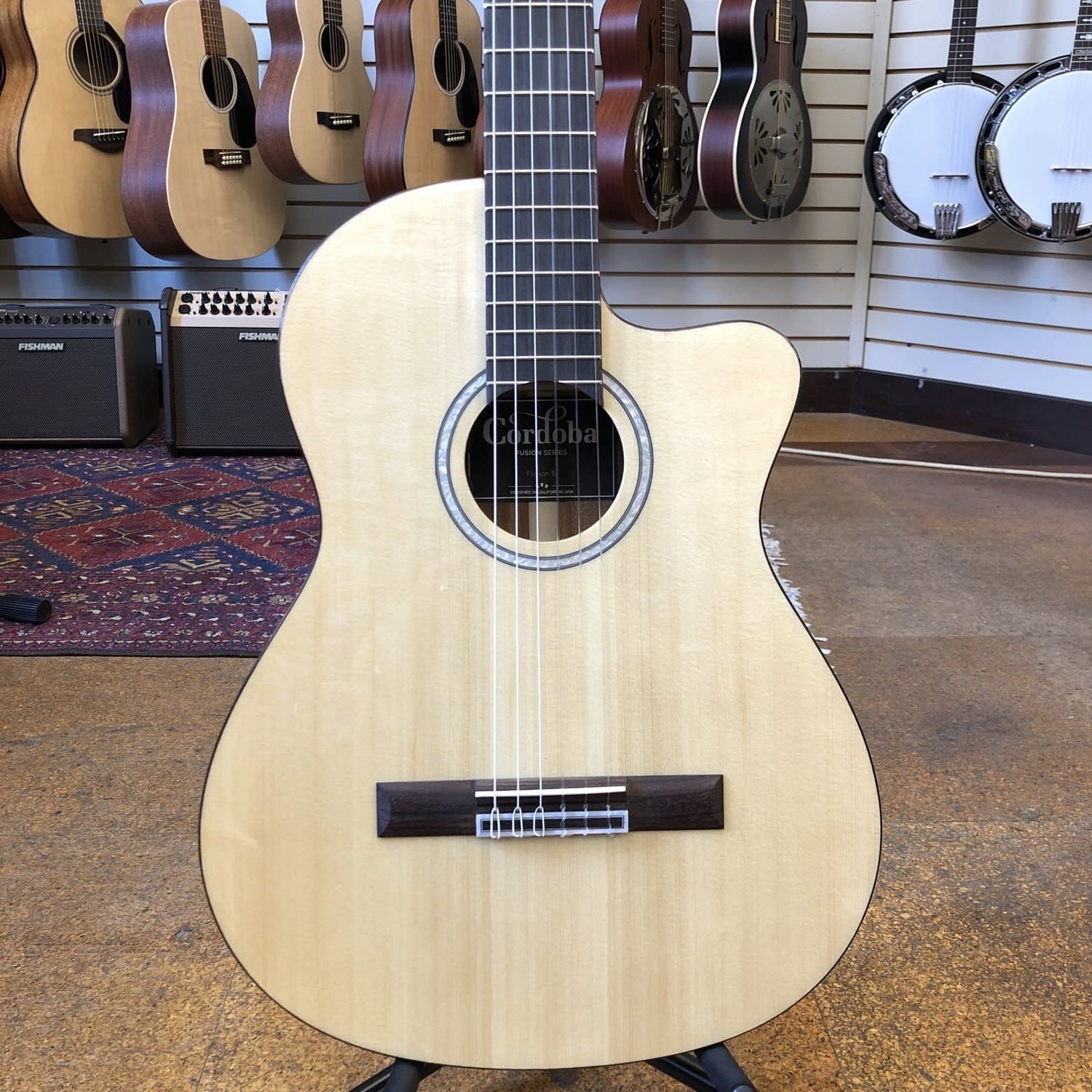 Cordoba Fusion 5 Sitka Spruce/Mahogany Nylon String Acoustic-Electric Guitar