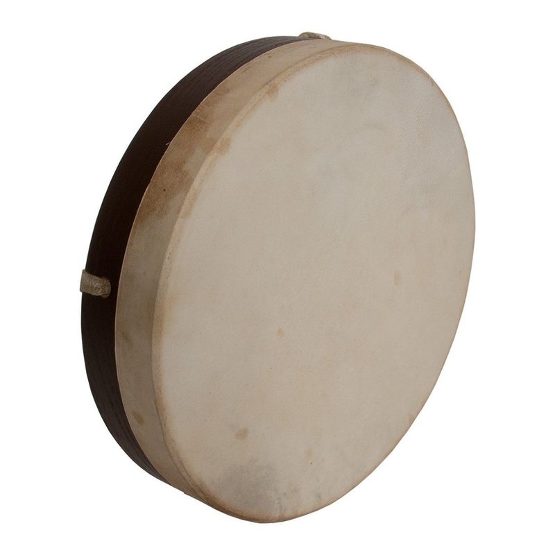 Dobani Wood 10&quot; x 2&quot; Frame Drum - Pretuned Goatskin Head with Beater