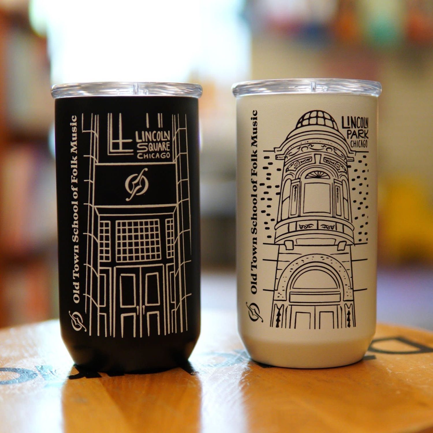 Old Town School of Folk Music 12 oz. Flip Lid Tumbler