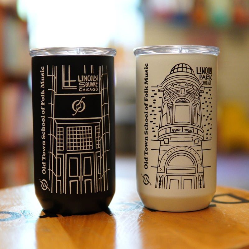 Old Town School of Folk Music 12 oz. Flip Lid Tumbler