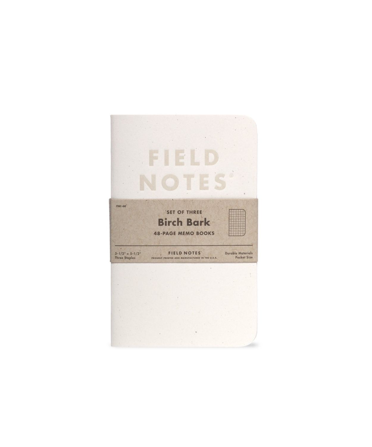 Field Notes 3-Pack - Birch Bark Memo Book