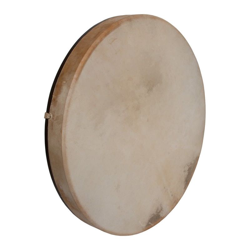 Mid-East Frame Drum with Beater Rosewood Shell with Goat Skin Head 18-by-2-Inch