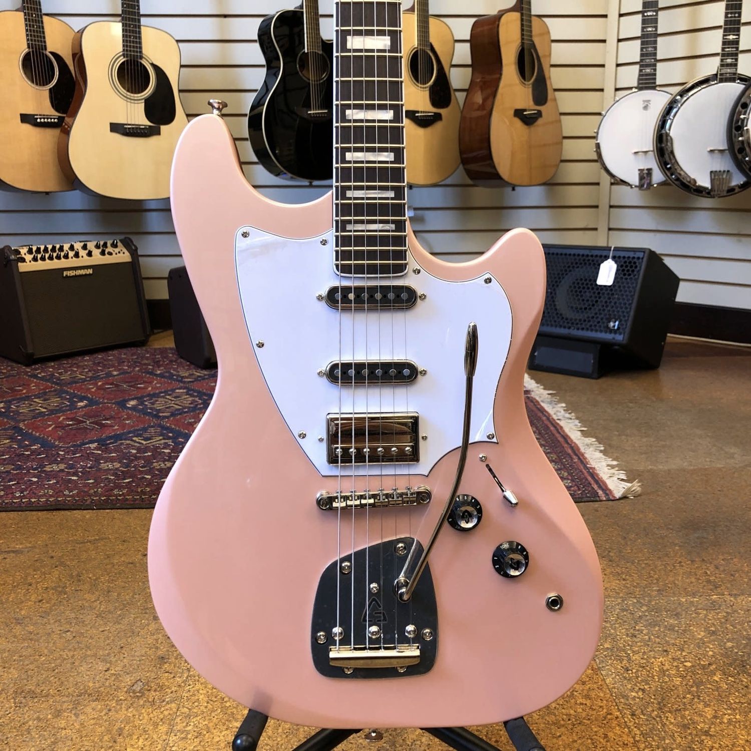 *** Guild Surfliner Deluxe Solidbody Electric Guitar Rose Quartz Metallic ***