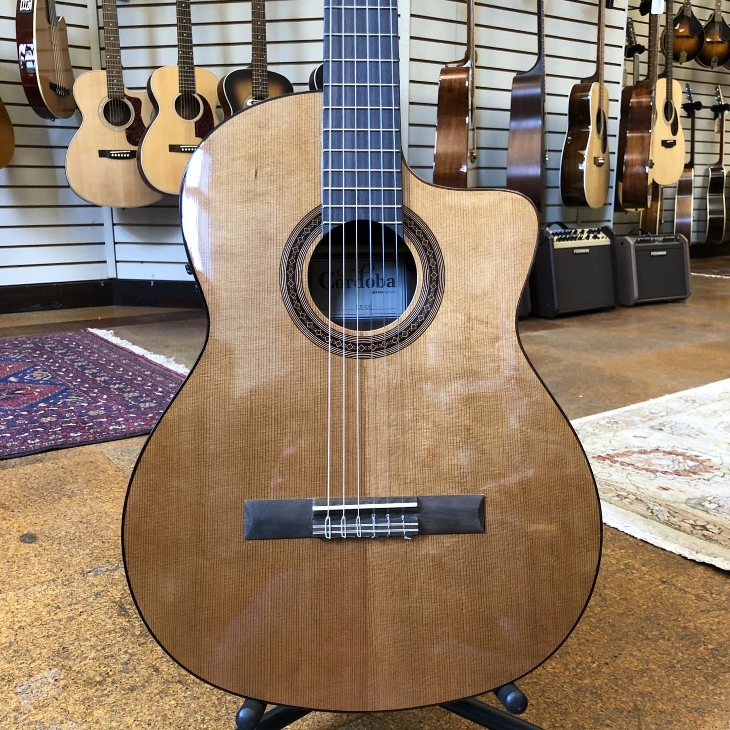 Cordoba C5-CE Red Cedar/Mahogany Cutaway Classical Acoustic-Electric Guitar