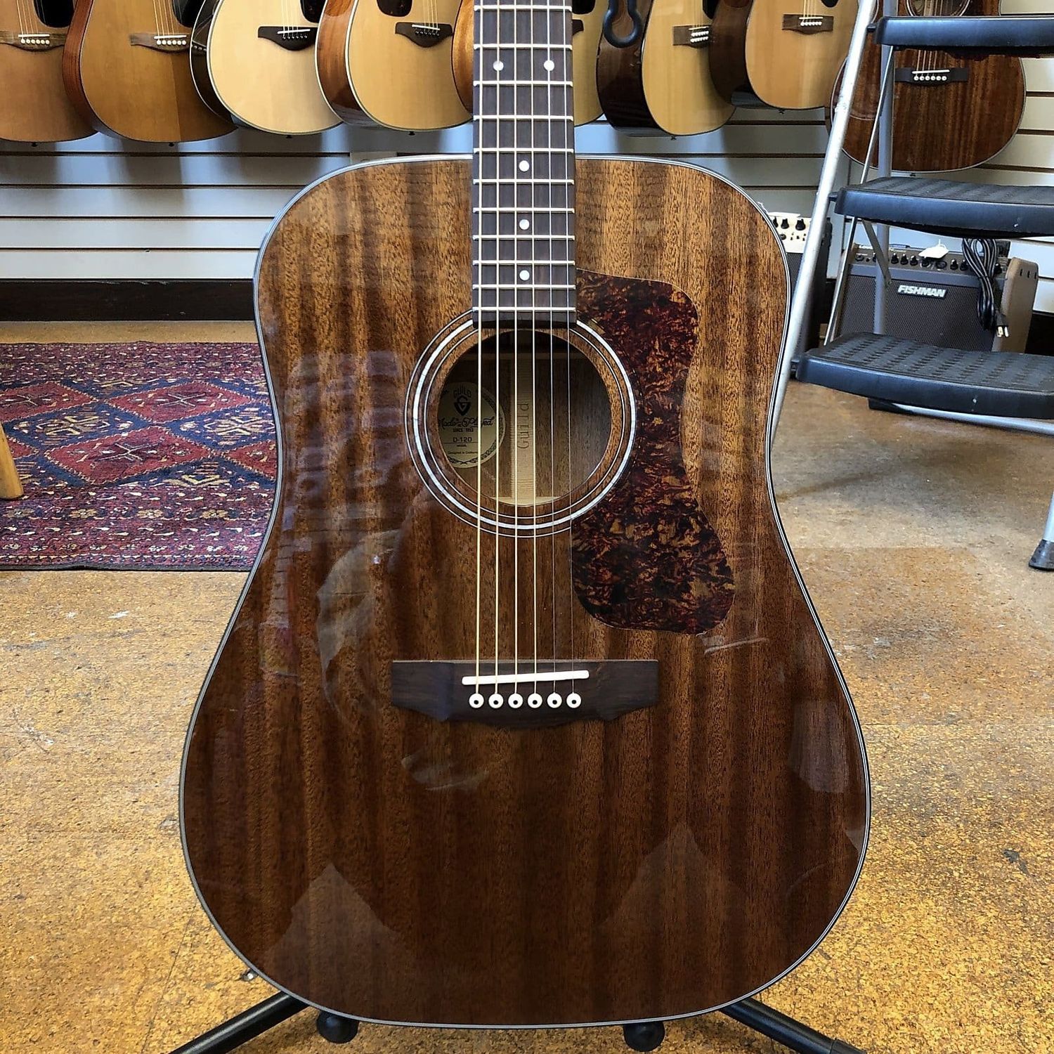 Guild D-120 Westerly Collection All-Mahogany Dreadnought Acoustic Guitar w/Padded Gig Bag