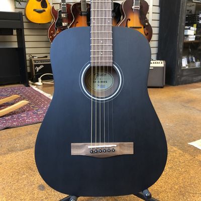 Fender FA-15 3/4 Scale Steel String Acoustic Guitar Black w/Gig Bag