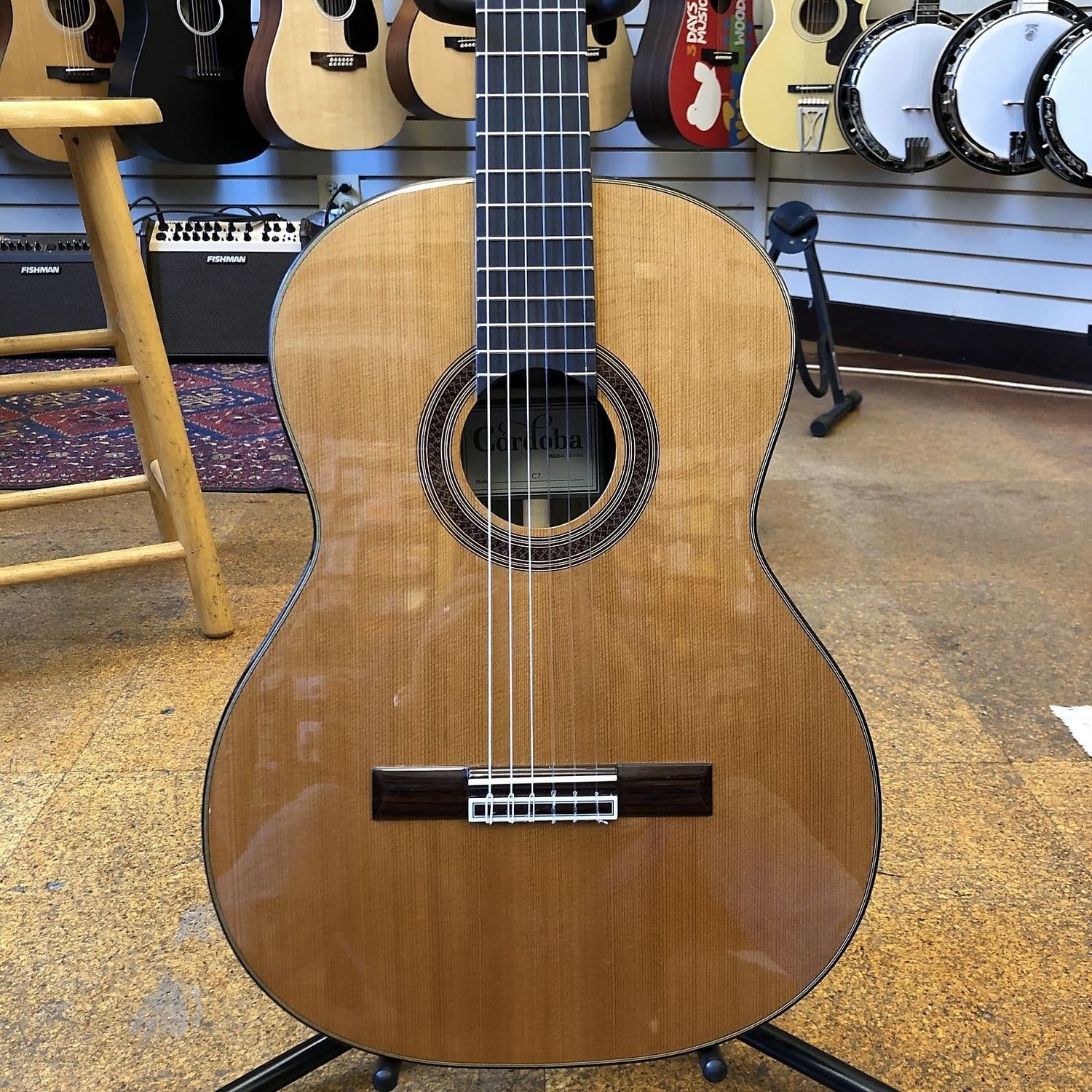 Cordoba C7 Cedar Solid Cedar/Indian Rosewood Classical Guitar