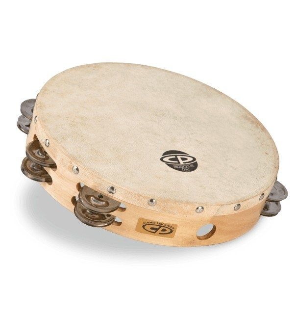 CP by LP Tambourine 10&quot; with Head Double Row Jingles