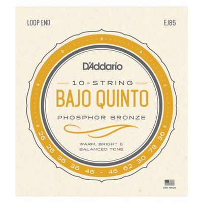 D&#39;Addario EJ85 Bajo Quinto Strings
