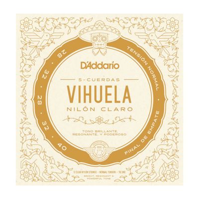 D&#39;Addario Vihuela Nylon Strings Normal Tension