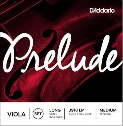D&#39;Addario Prelude Viola J910 LM Long Medium Tension Full Set