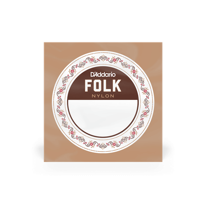 D&#39;Addario BEC040 Folk Nylon Guitar Single String Clear Nylon Ball End .040