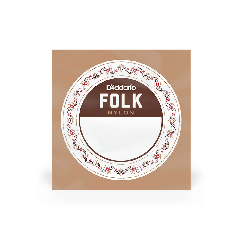D&#39;Addario BEC040 Folk Nylon Guitar Single String Clear Nylon Ball End .040
