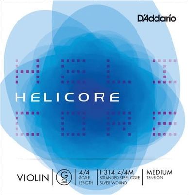 D&#39;Addario Helicore Violin G 4/4 Scale Medium Tension *Single String