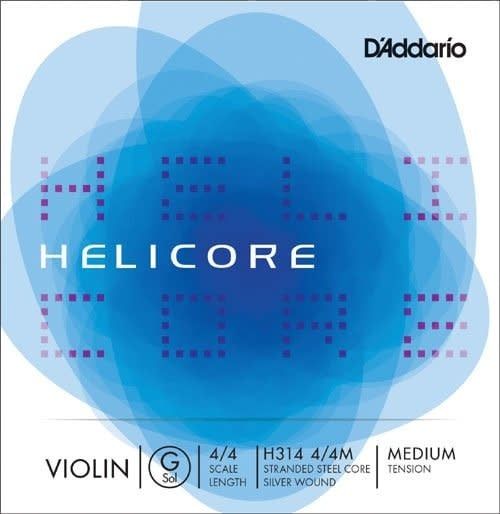D&#39;Addario Helicore Violin G 4/4 Scale Medium Tension *Single String
