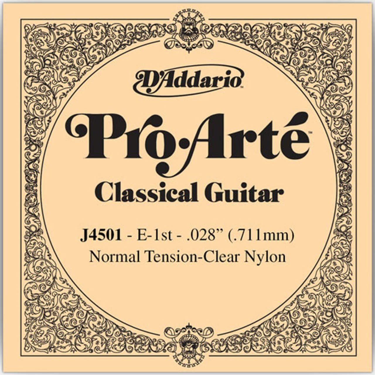 D&#39;Addario J4501 Pro-Arte Nylon Classical Guitar Single String Normal Tension First String