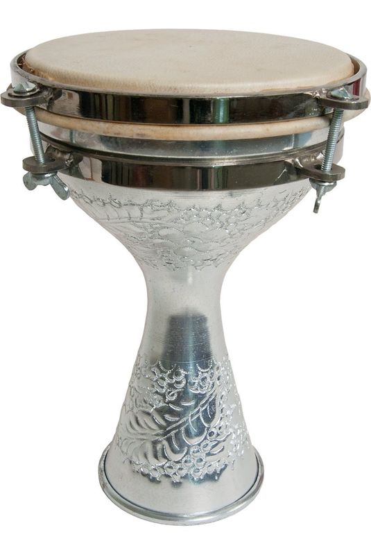 Mid-East Tunable Aluminum Finger Doumbek 5 x 8-inch