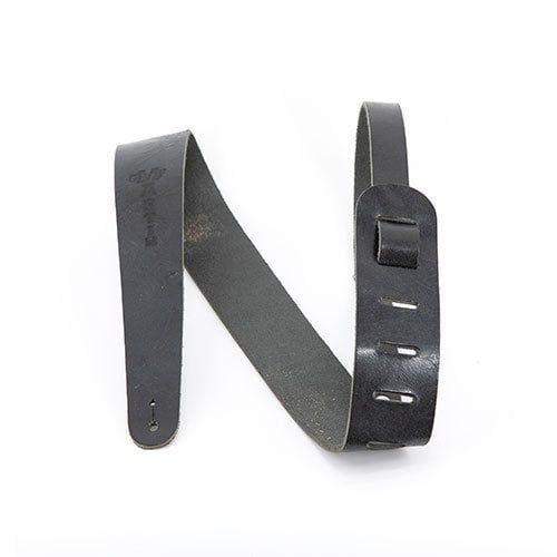 Martin 2&quot; Leather Acoustic Guitar Strap with CFM Logo Black