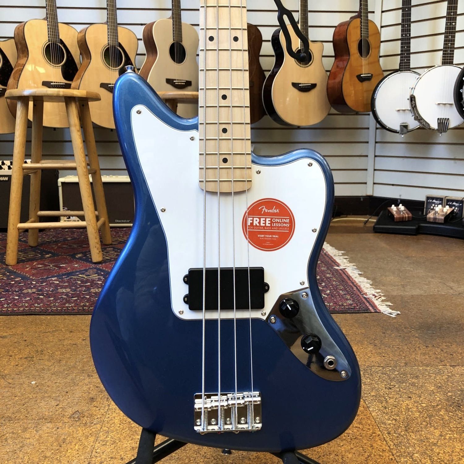 Squier Affinity Series Jaguar Bass H Guitar Lake Placid Blue