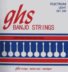 GHS Plectrum (Loop End) Stainless Steel Banjo Strings