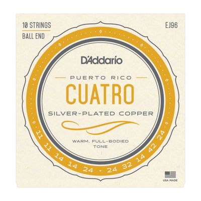 D&#39;Addario EJ96 Cuatro-Puerto Rico Strings