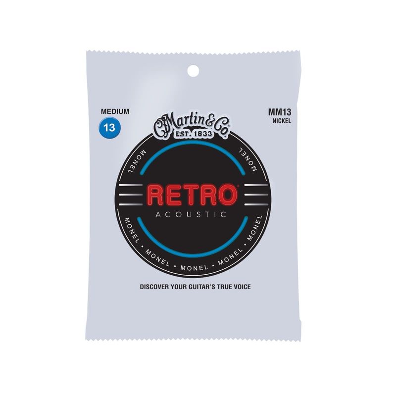 Martin Retro Monel Acoustic Guitar Strings Medium .013-.056