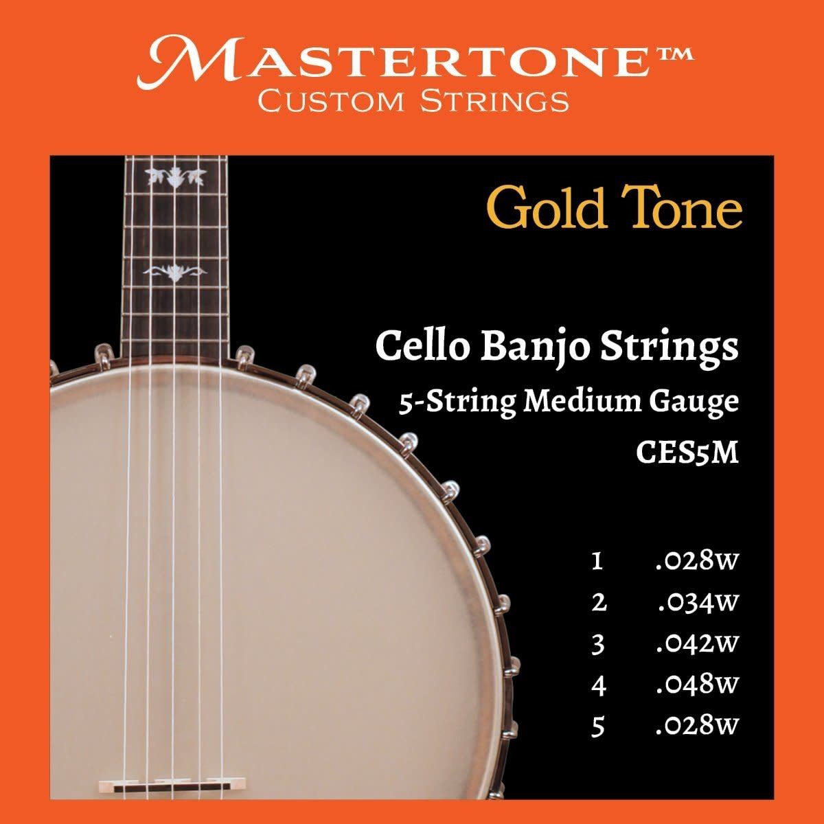 Gold Tone Cello Banjo Strings - Medium Set