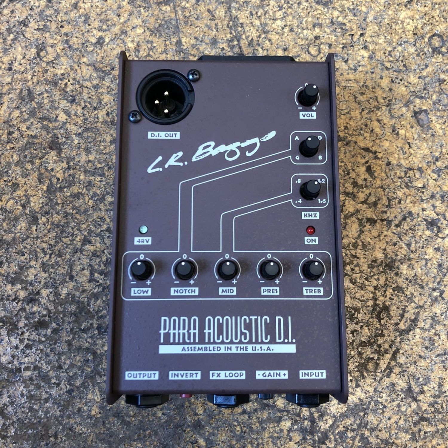 L.R. Baggs Para DI Acoustic Guitar Preamp/DI with 5-band EQ