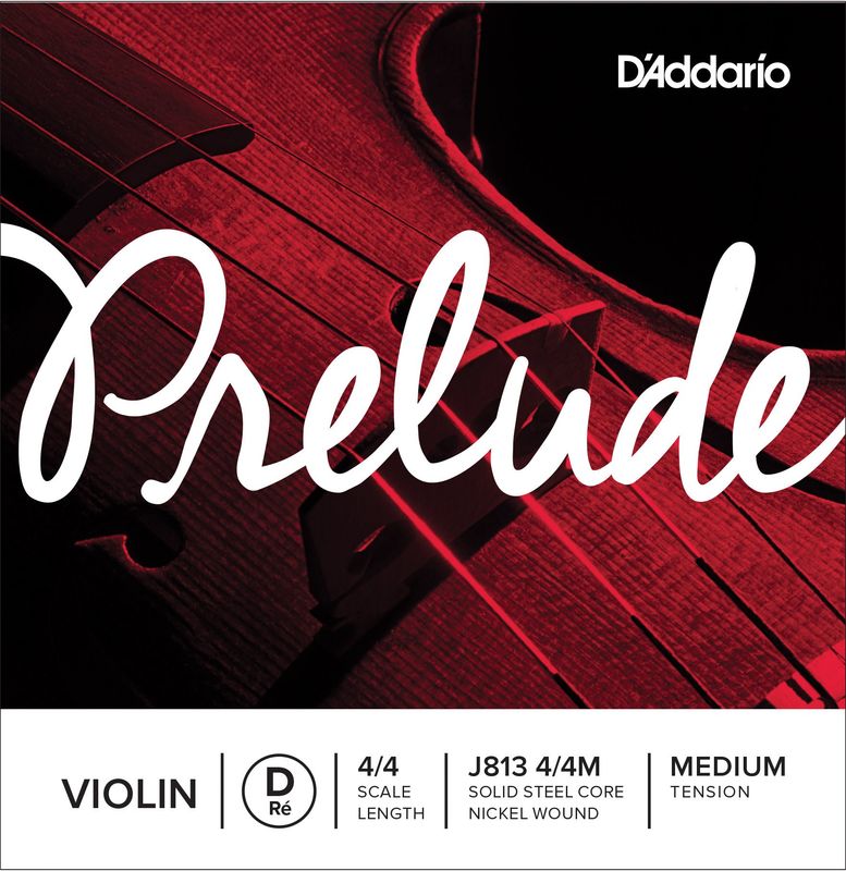 D&#39;Addario Prelude Violin D 4/4 Scale Medium Tension *Single String