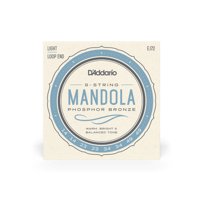 D&#39;Addario EJ72 Phosphor Bronze Mandola Strings Light 15-52