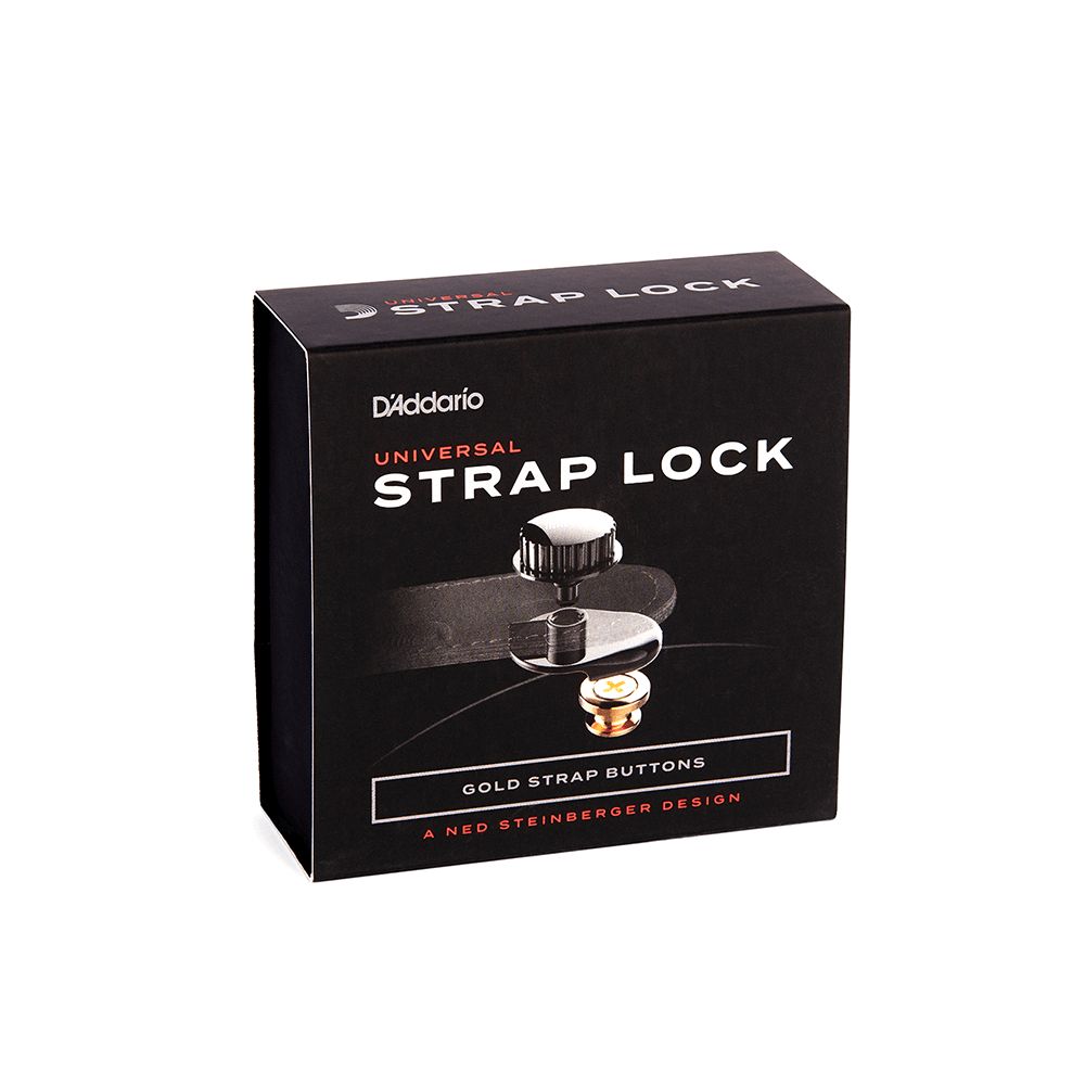 D&#39;Addario Universal Strap Lock System Gold