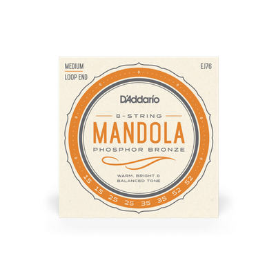 D&#39;Addario EJ76 Phosphor Bronze Mandola Strings Medium 15-52