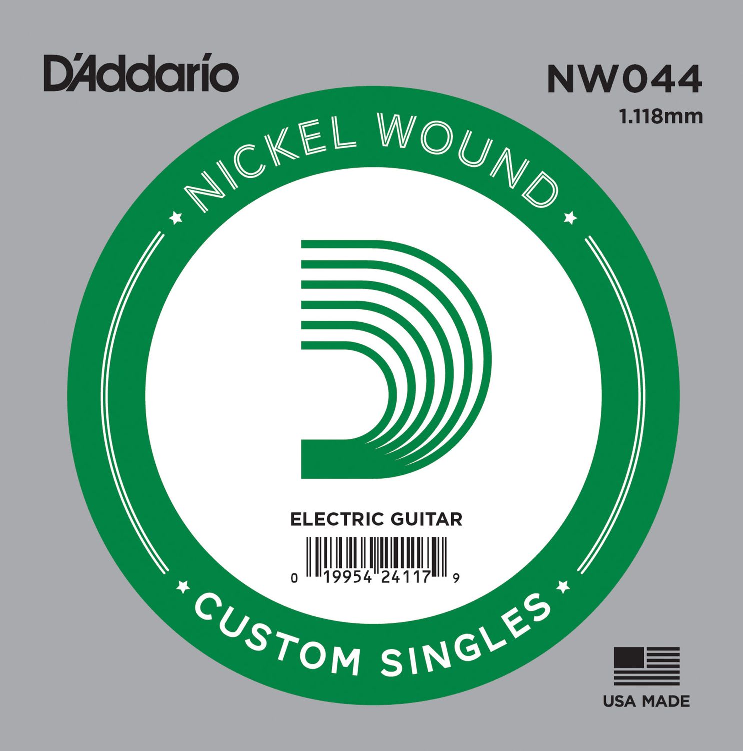 D&#39;Addario NW044 Nickel Wound Electric Guitar Single String .044