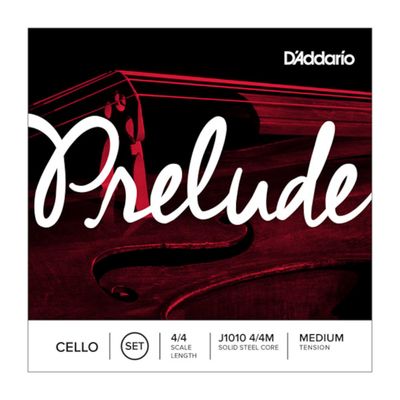 D&#39;Addario Prelude Cello String Set 4/4 Scale Medium Tension