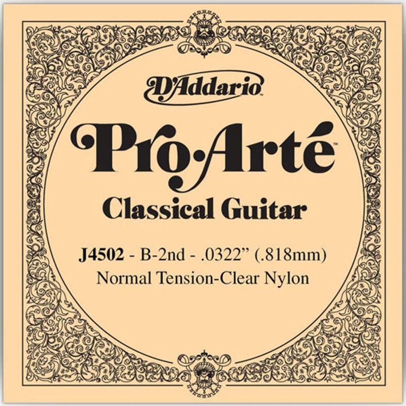 D&#39;Addario J4502 Pro-Arte Nylon Classical Guitar Single String Normal Tension Second String