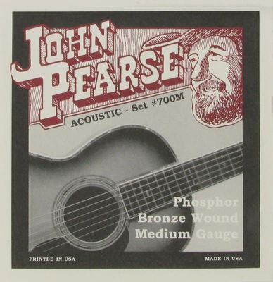 John Pearse 700M Phosphor Bronze Medium Gauge Strings .013-.056