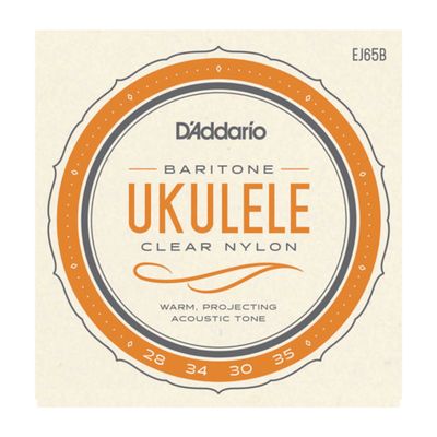 D&#39;Addario EJ65B Pro-Arte Custom Extruded Nylon Ukulele Strings, Baritone